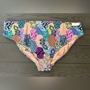 ArteSands Womens Salmagundi Botticelli Swim Bottoms Patchwork Floral Size 20 NWT